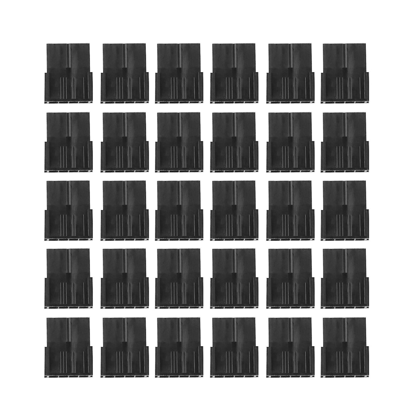 30pcs Pci-e 8p Female Pcie Power Connector for Pc Computer, Black