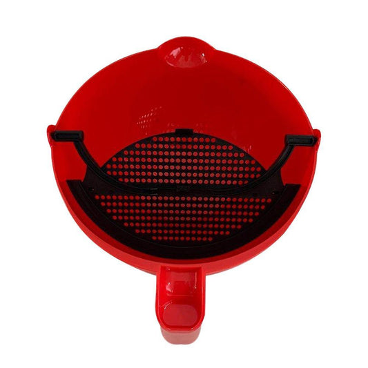 Multifunctional Rotating Fruit and Vegetable Filter Basket(red)