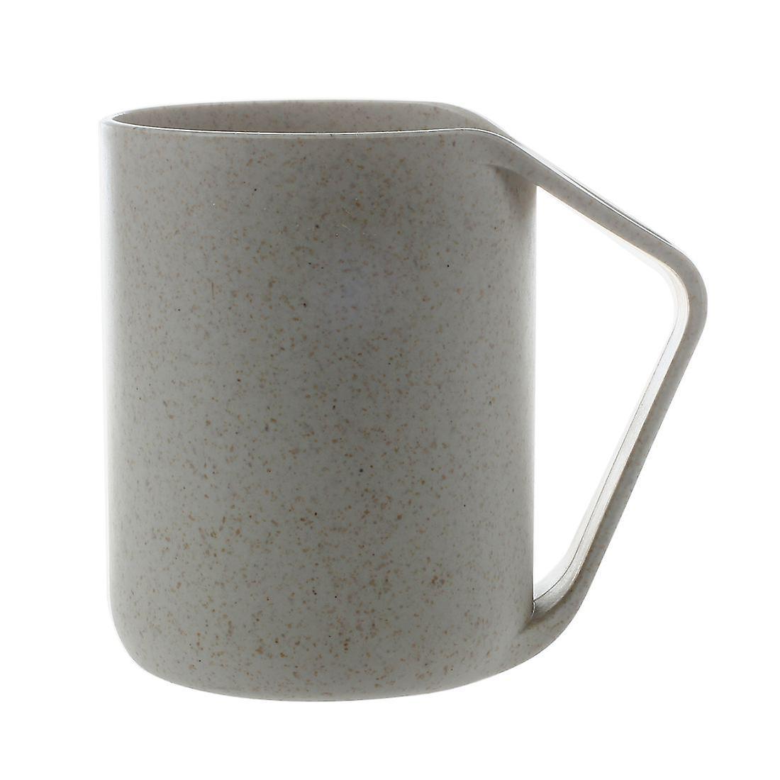 Break-resistant Coffee/tea Mug Cup Wheat Straw+food Pp Plastic Beige
