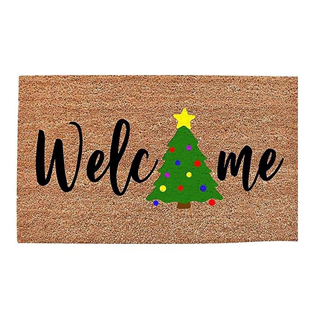 Doormat Indoor Entrance Christmas Tree Doormats Welcome Home Decor