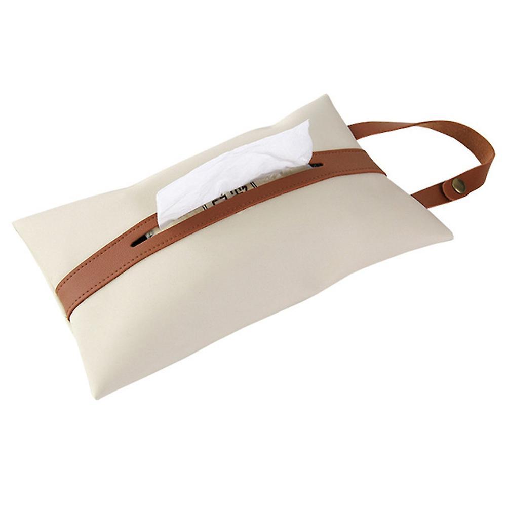 Napkin Papers Dispenser Holder Box Case Table Decoration Creamy White