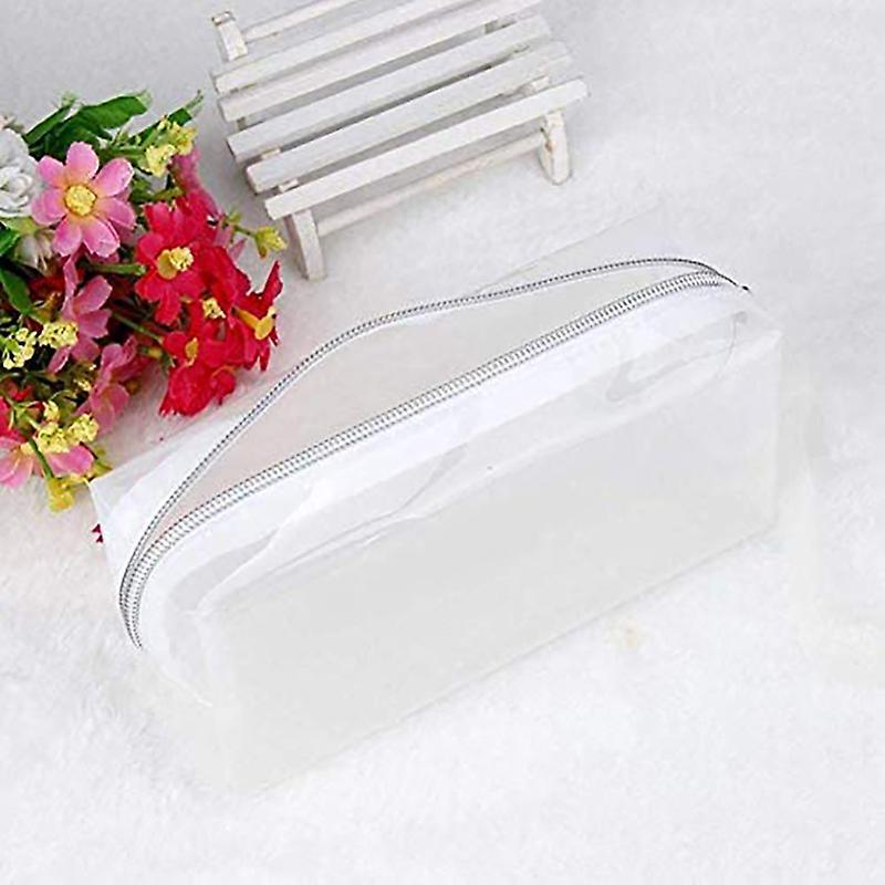 Large Transparent Pencil Case Zipper Cosmetic Jelly Pencil Case