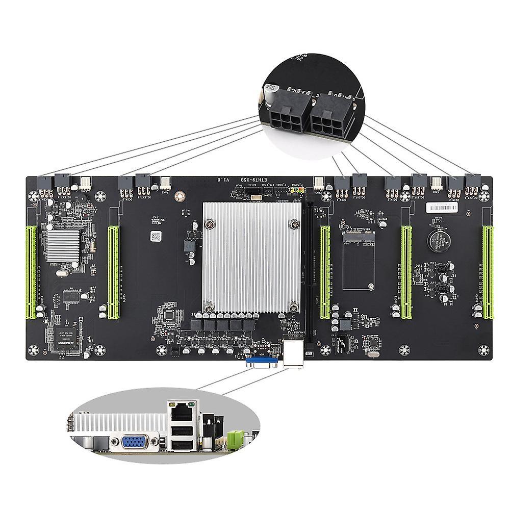 Eth79-x5b Btc Mining Motherboard with E5 2620 Cpu+sata Cable for 3060