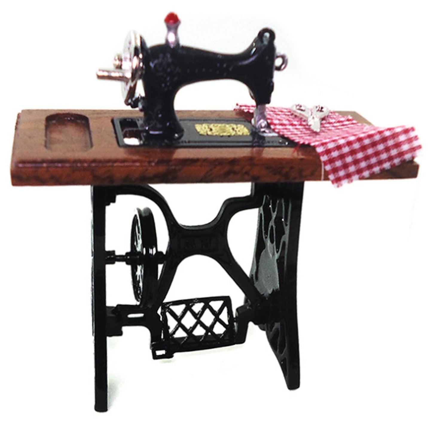 Dollhouse Sewing Machine, 1:12 Furniture Wooden for Dolls House