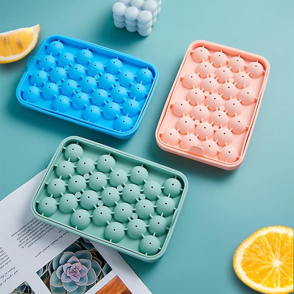 25 Grid Ice Cube Trays with Lids Ice Cube Mold Cube Bpa Free -blue