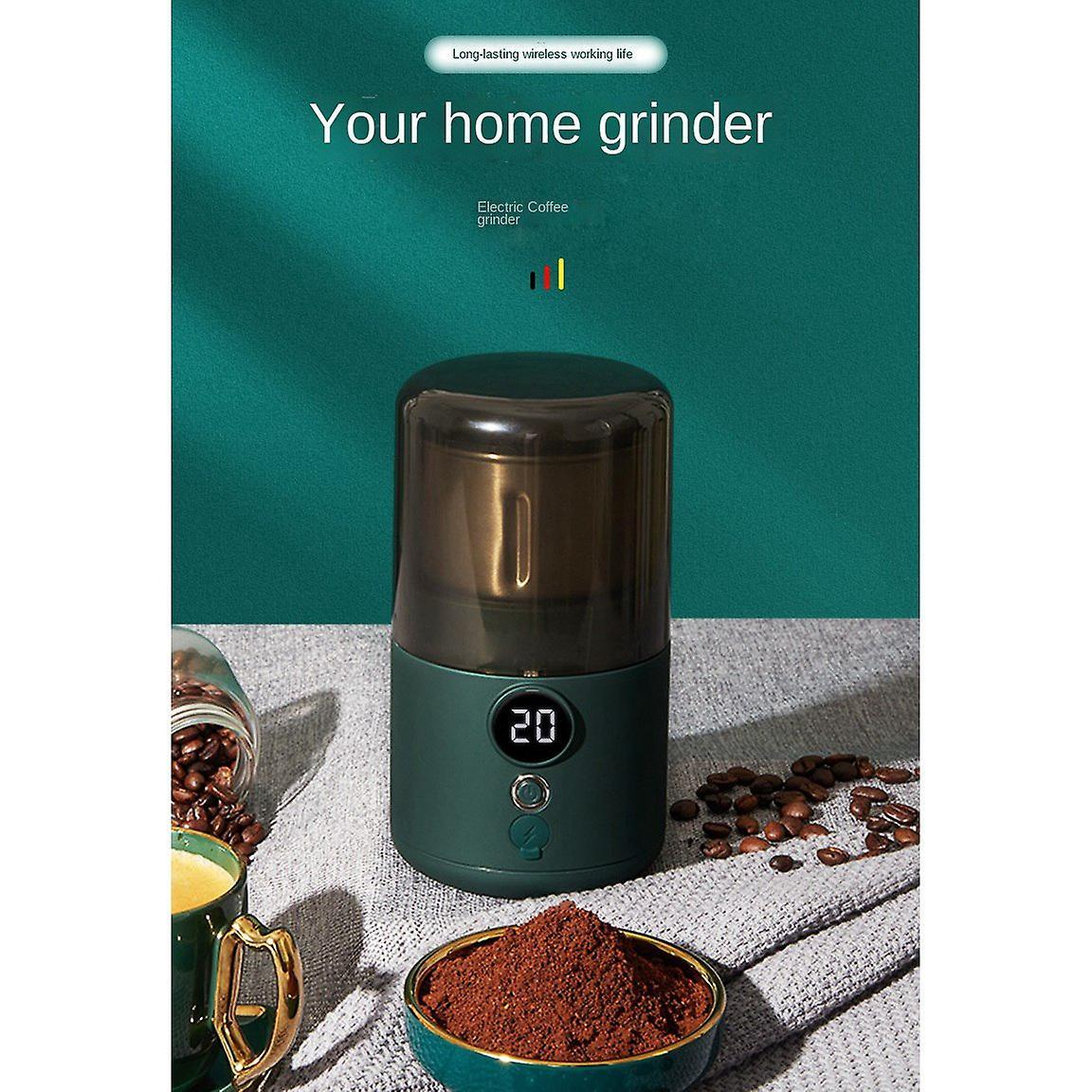 Digital Display Usb Rechargeable Coffee Grinder for Nuts Beans Spices