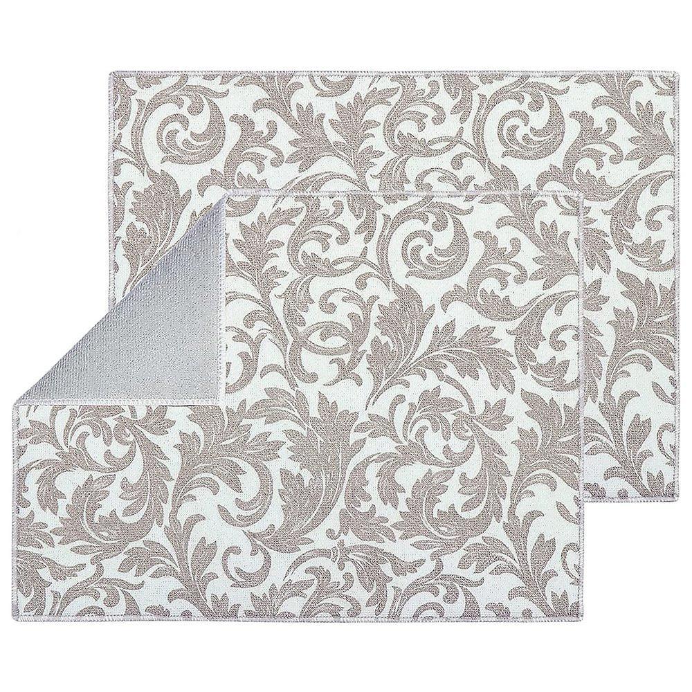 Washable Dish Drying Mats for Kitchen Counter Large (grey Vine)