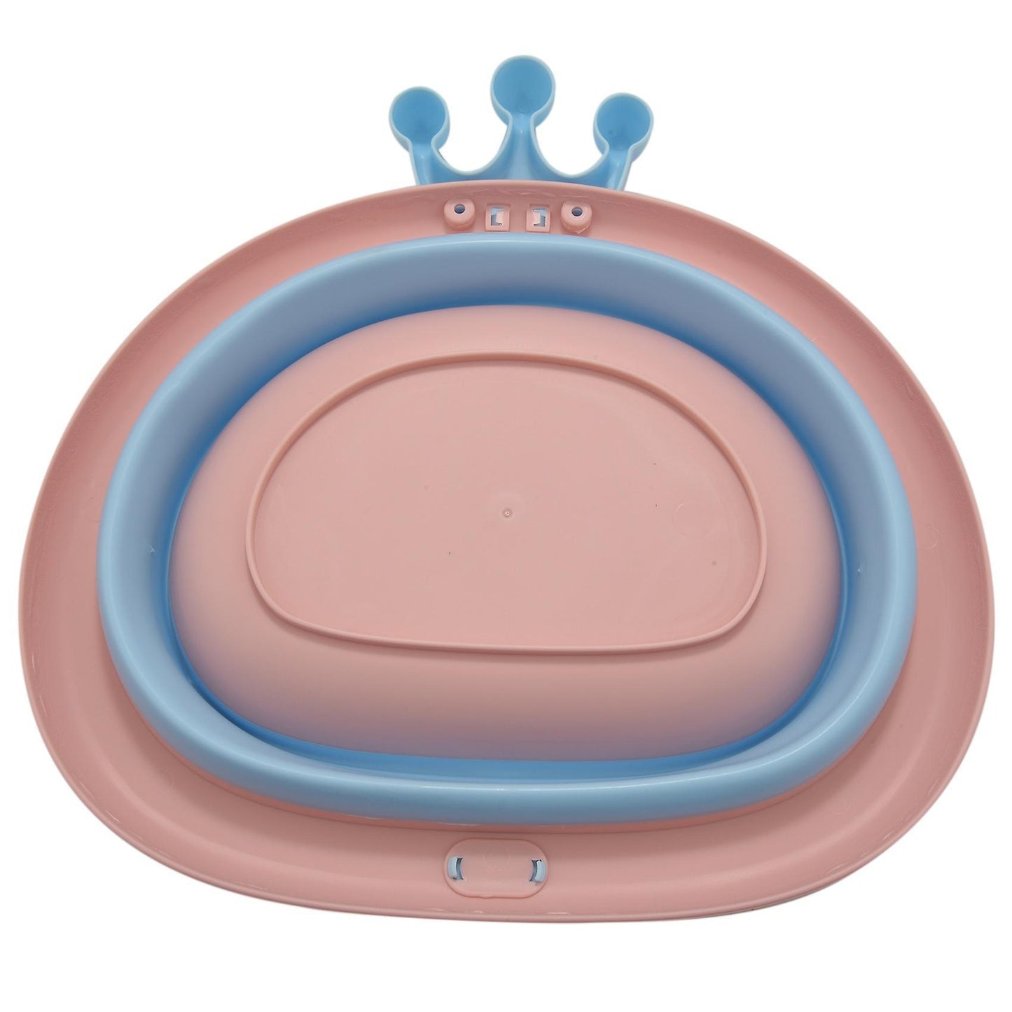Newborn Baby Foldable Bath Tub Baby Shower Tubs Face Basin Blue