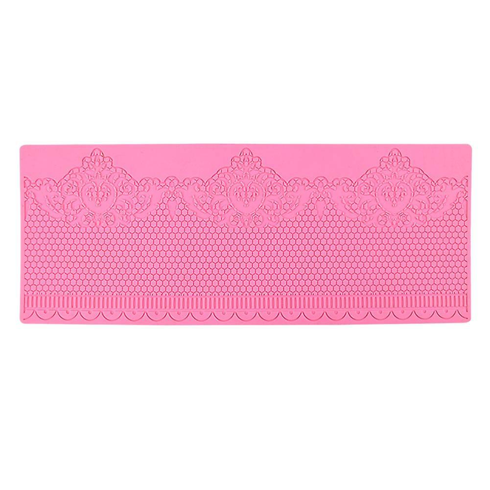 Diy Craft Honeycomb Impression Cake Lace Mat Fondant Border Silicone