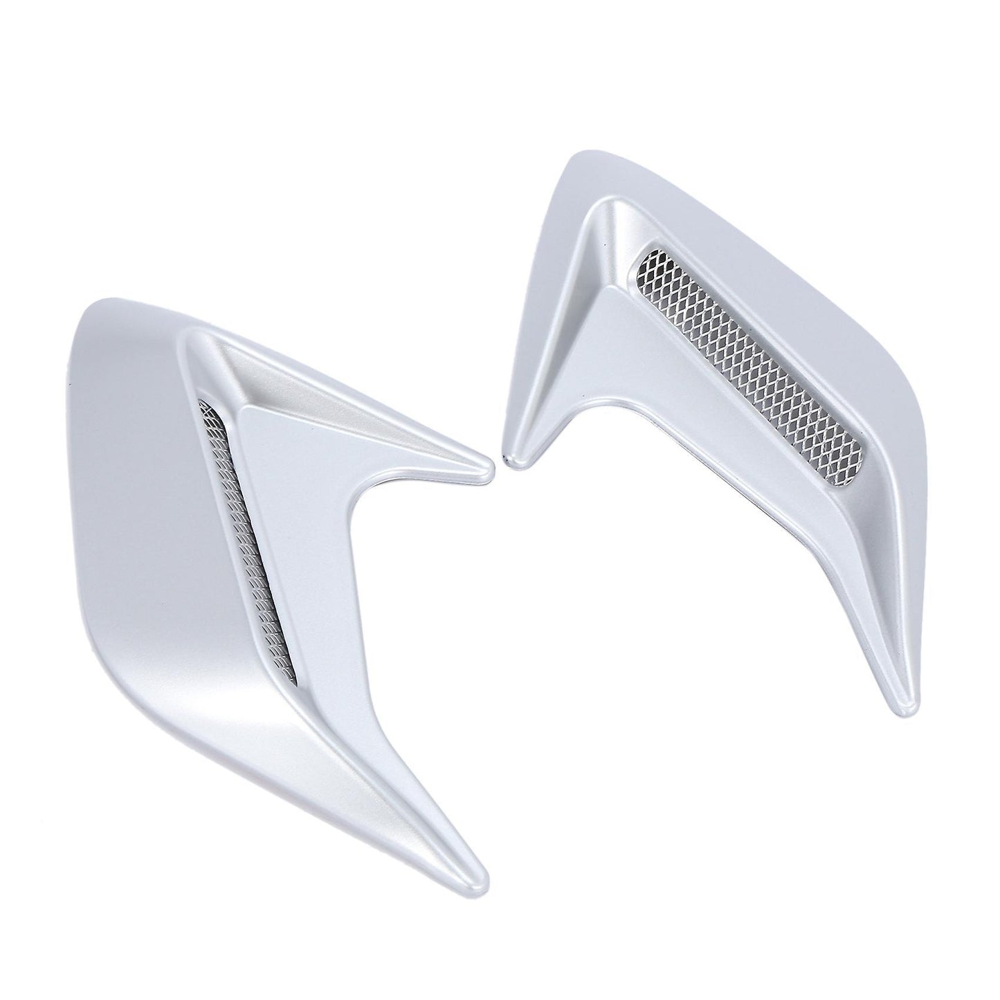 2pcs Plastic Car Side Vent Air Flow Fender Shark Gills Vent Sticker