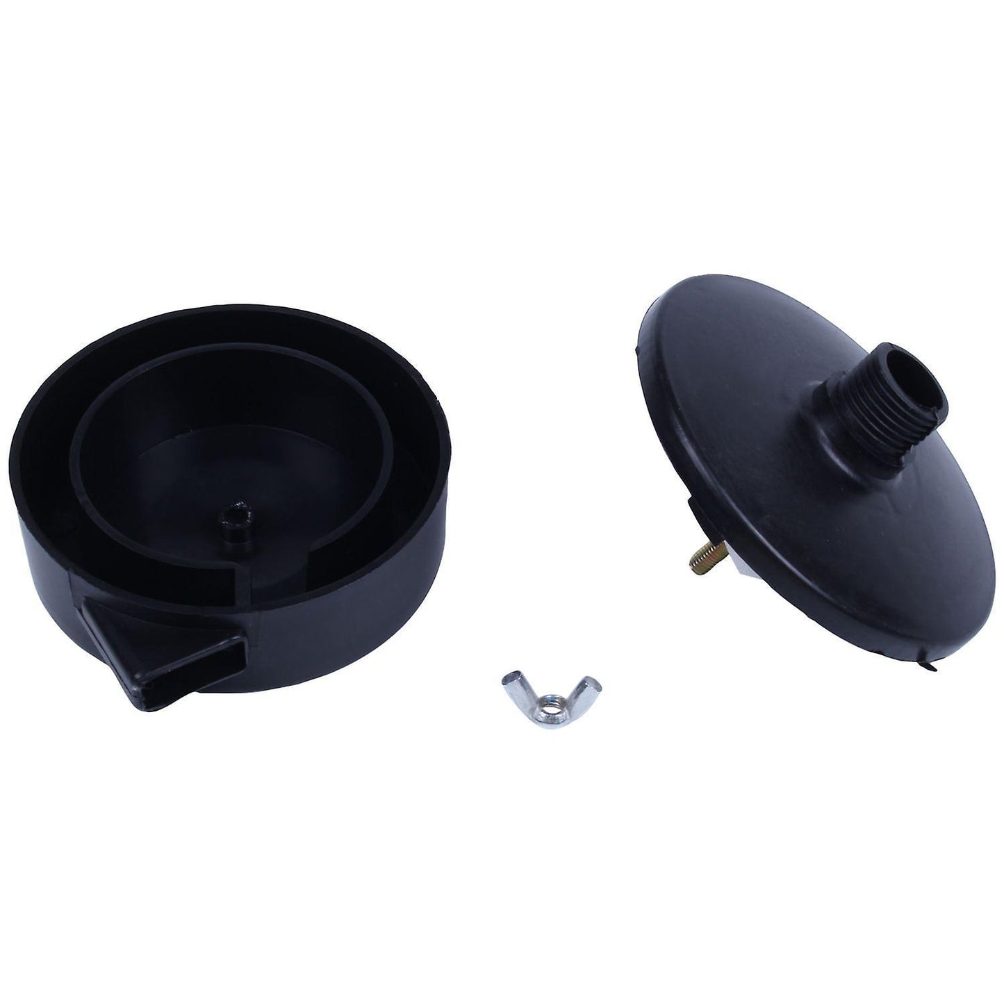 2 Pcs Black 20mm Threaded Exhaust Filter Muffler for Air Compressor