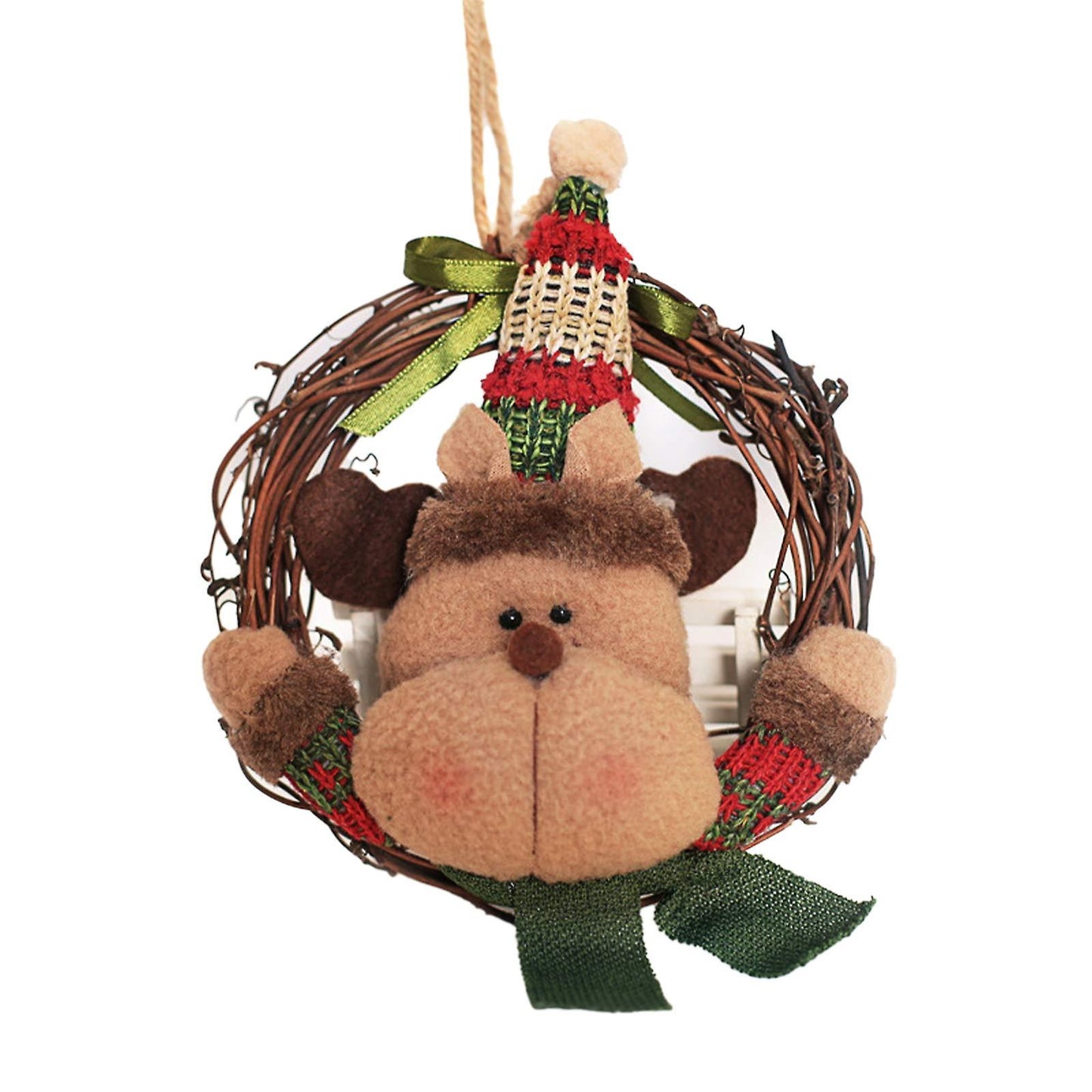 Christmas Wreath Ornaments Xmas Ornaments Hanging Ornament(a)