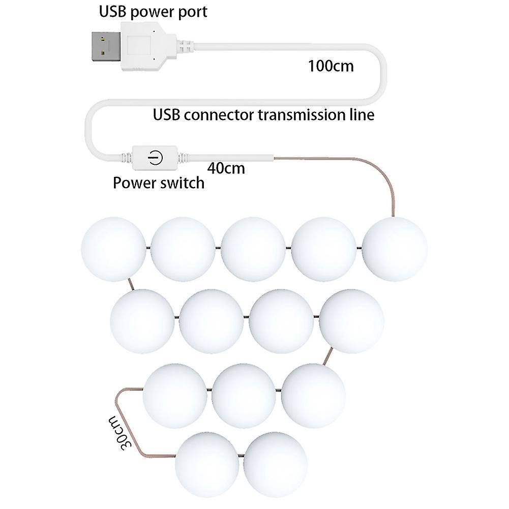 Wall Lamp Led 16w Makeup Mirror Vanity Led Light Bulbs 2 Bulbs