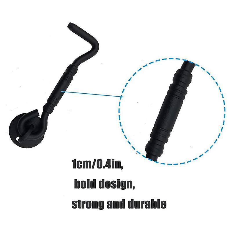4 Inch Stainless Steel Door Hook & Eye Latch with Mounting Screws