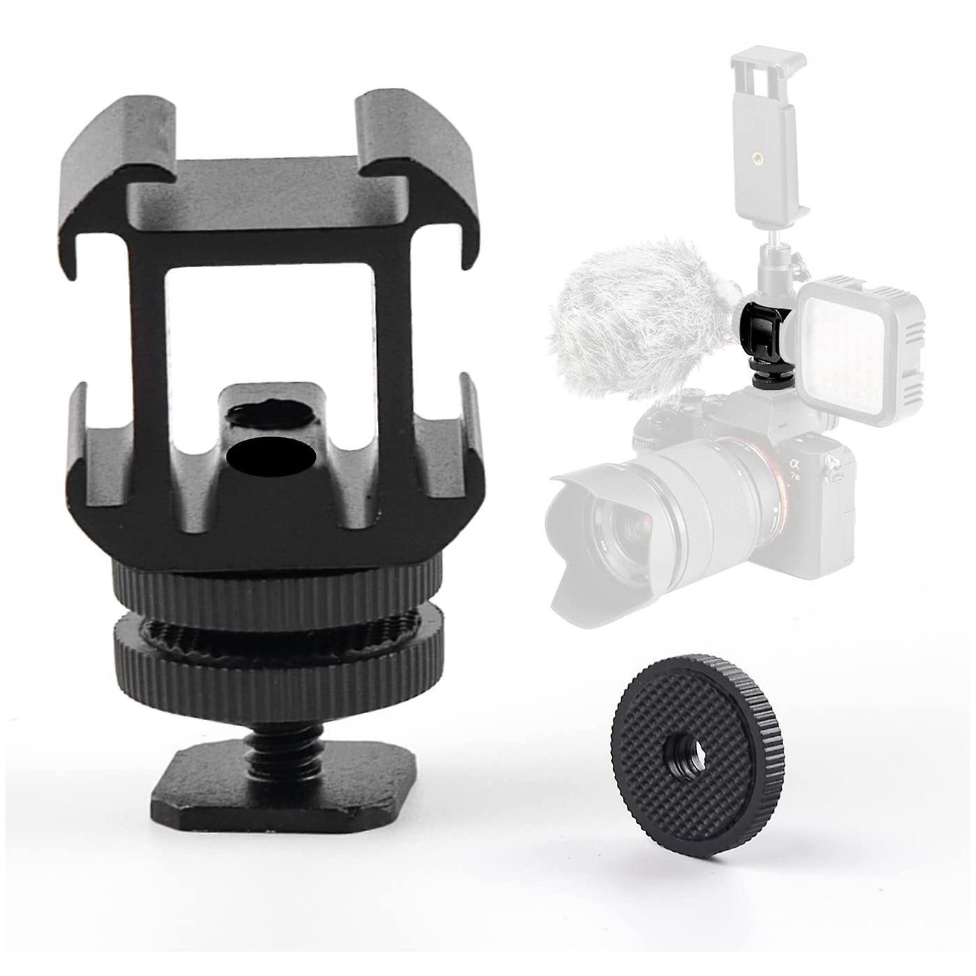 6pcs 1/4 Hot Shoe Adapter Screw Adapters for Flashlight Microphone