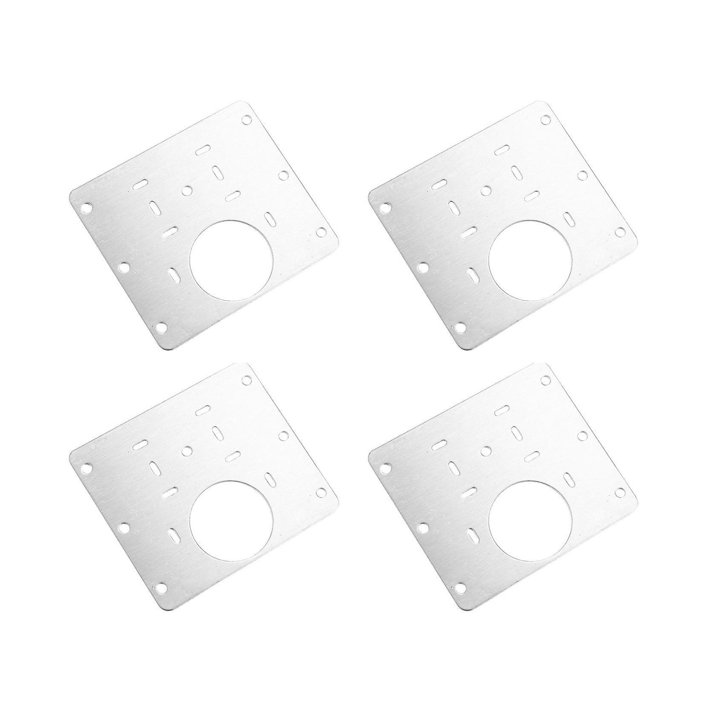 4 Pcs Hinge Repair Plate Brackets with Screws for Furniture Wardrobe