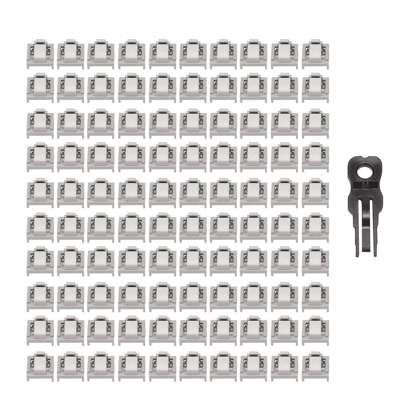 100 Pcs Ethernet Hub Port Rj45 Anti Dust Cover Cap Protector Plug A