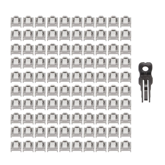 100 Pcs Ethernet Hub Port Rj45 Anti Dust Cover Cap Protector Plug A