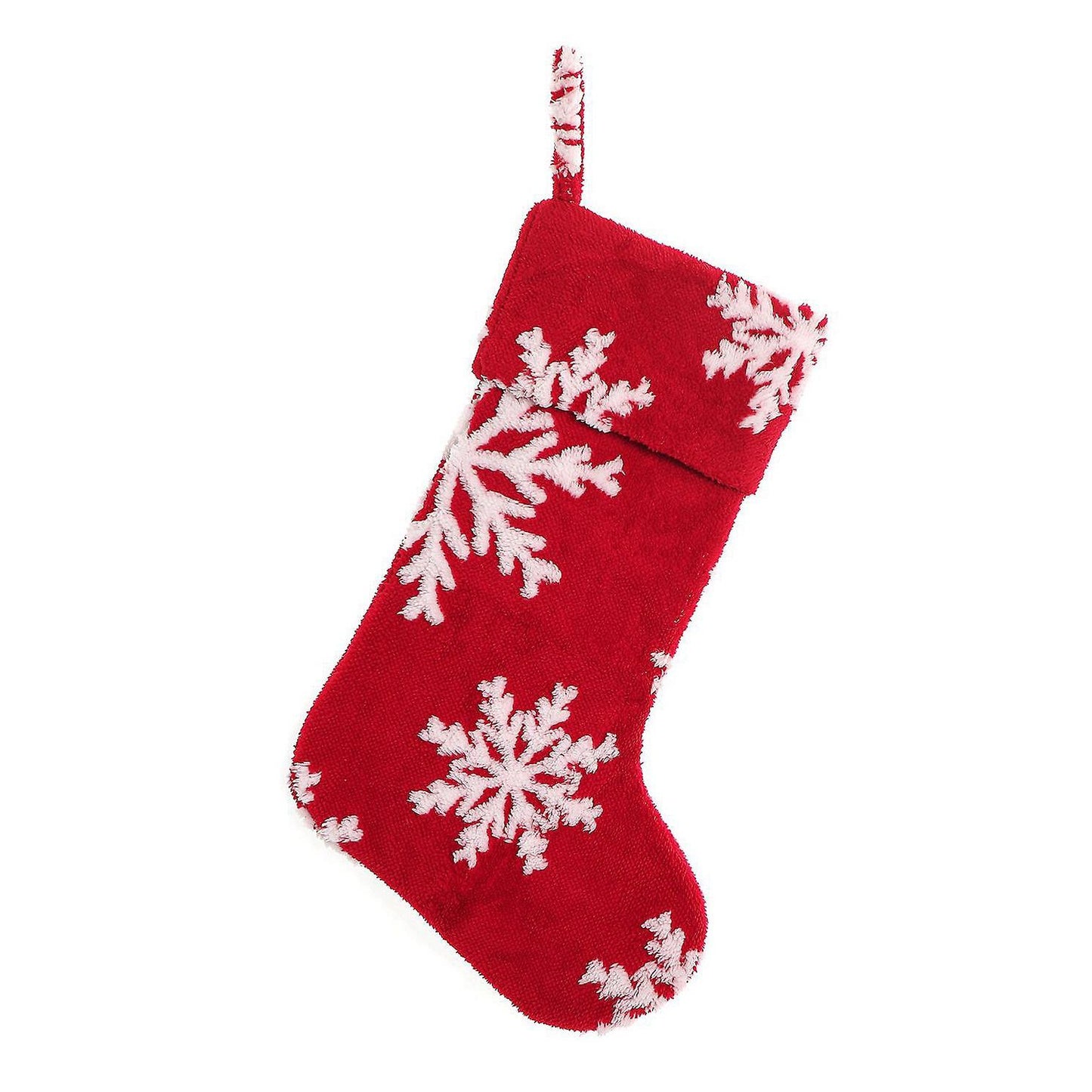 Stocking Snowflake Pattern Candy Sock Gift Bag for Christmas Party