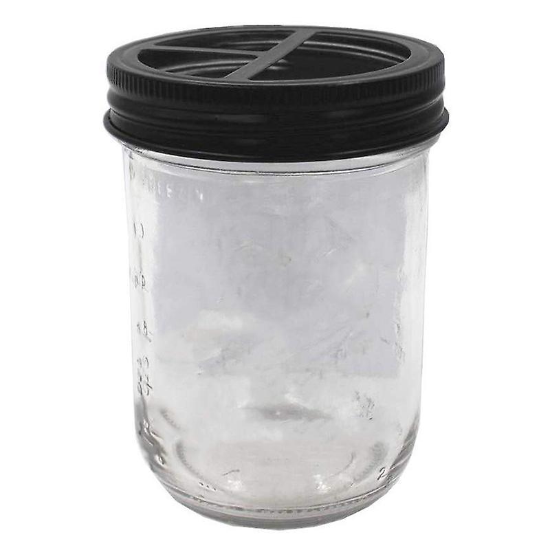 2 Pcs Mason Jar Toothbrush Holder Lid - Rust-proof Stainless Steel