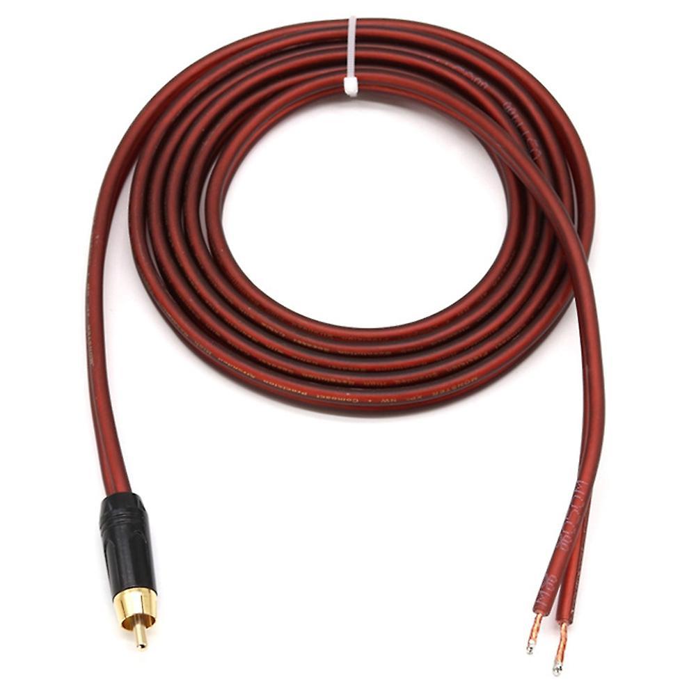 Rca Speaker Cable Bare Wire Speaker Wire to Rca Plug,replace Rca Plug