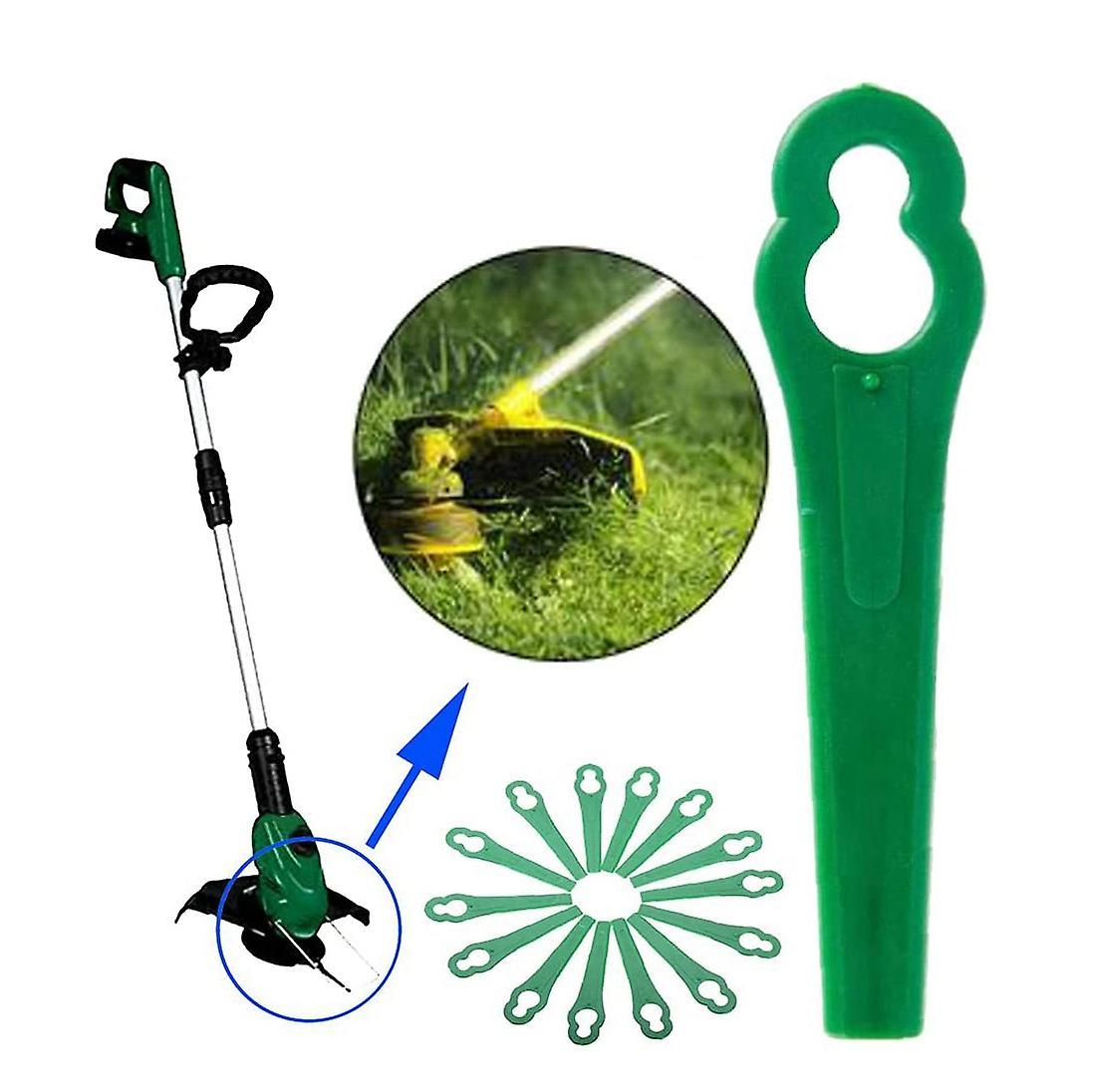 100 Pack 8.3cm Plastic Trimmer Blade for Bosch Einhell Lawn Mower