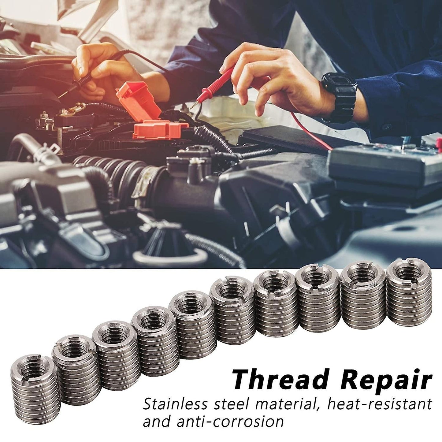 10 Pieces Of Inner M5 Outer M8 Length 10 Slotted Repair Nut