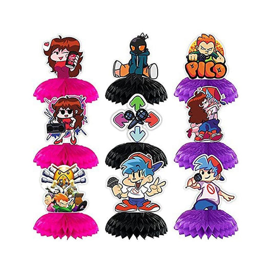 9 Pcs Friday Night Funkin Birthday Party Supplies Honeycomb