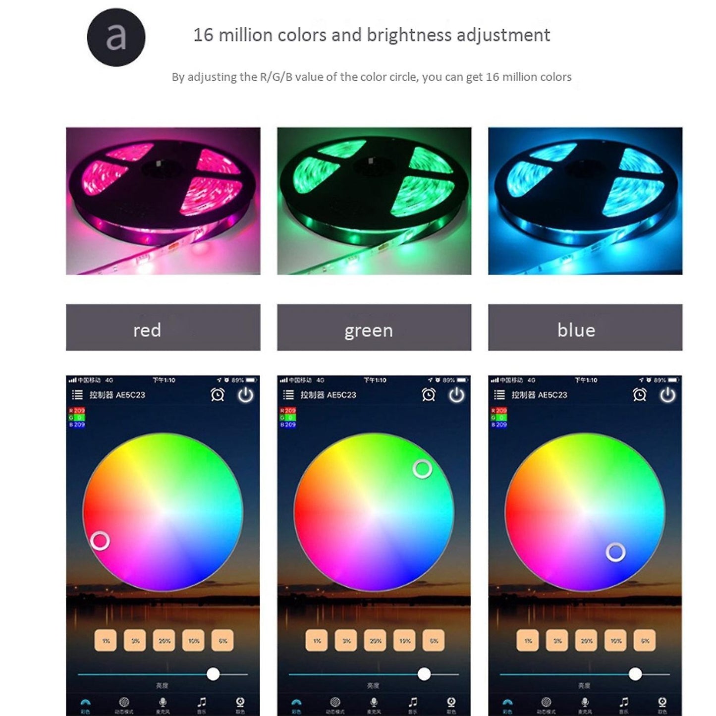 Light Strip Controller with Remote Control for Amazon Alexa