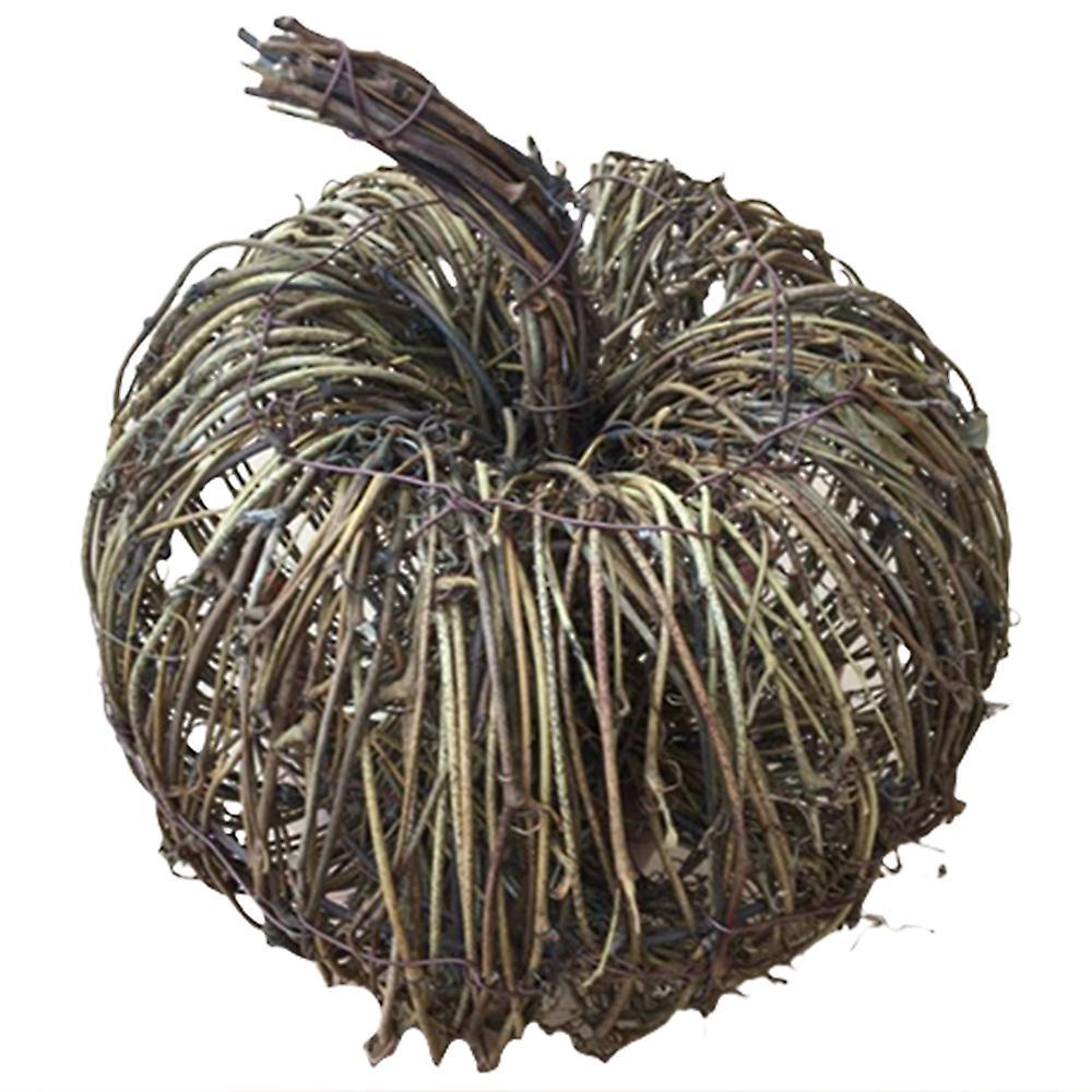Dried Rattan Pumpkins Handmade Pumpkin Fall Diy Retro Autumn 15cm