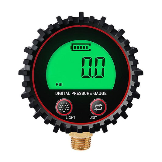 Digital Car Tire Air Pressure Inflator Gauge Lcd Display 1/4