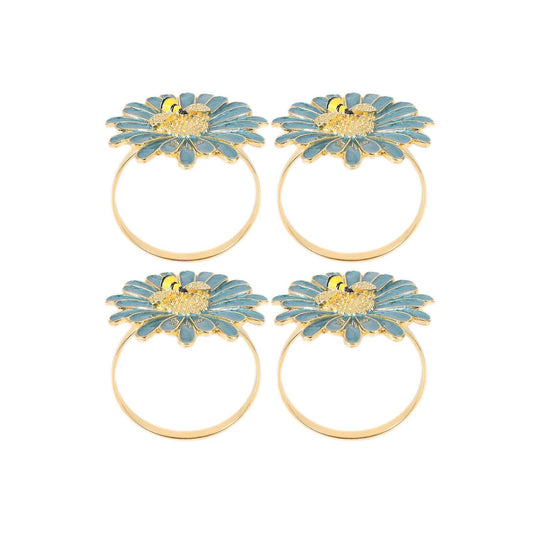 Napkin Ring 4piece Set,little Bee Napkin Holder Ring Table Decoration