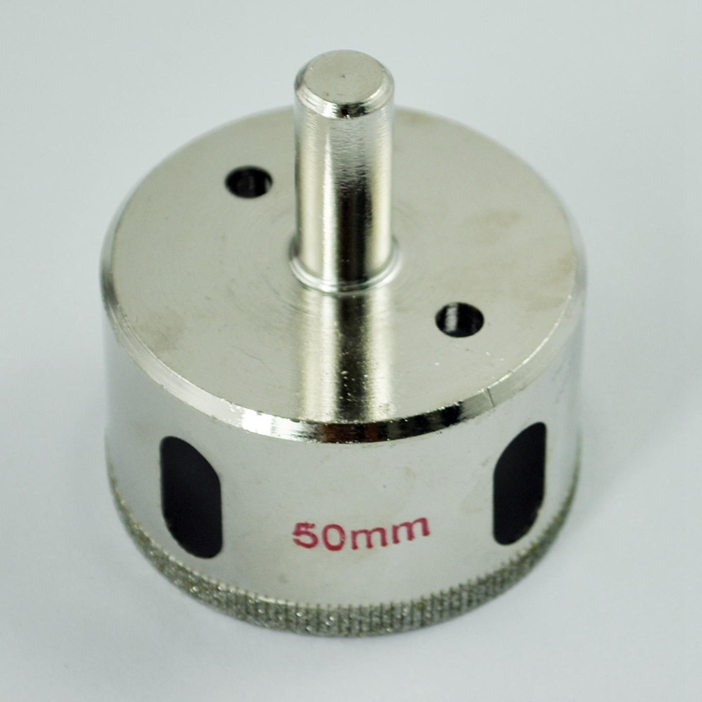 Silver Tone Diamond Tipped Glass Drilling Hole Saw 50mm