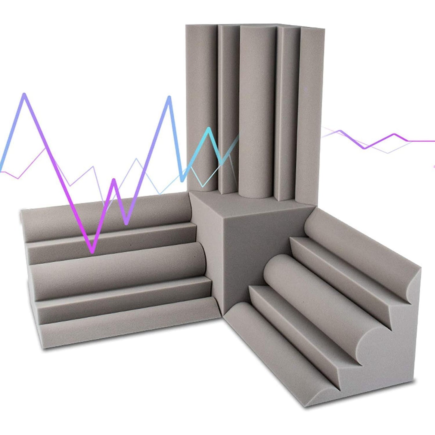 Absorption Foam Home Theatre Corner Sound Insulation Cotton ,purple