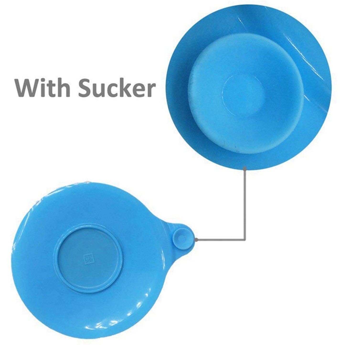 2 Pcs Silicone Tub Drain Stopper Cover Bathtub Plug Use(blue,grey)