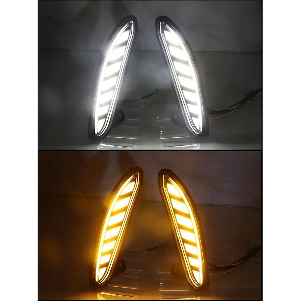 1 Set Car Led Daytime Running Light for Toyota Harrier,yellow Light