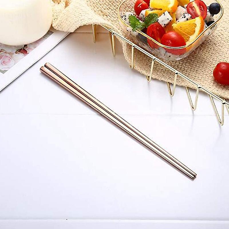 Learning Chopsticks Reusable Dishwasher Safe ,rose Gold