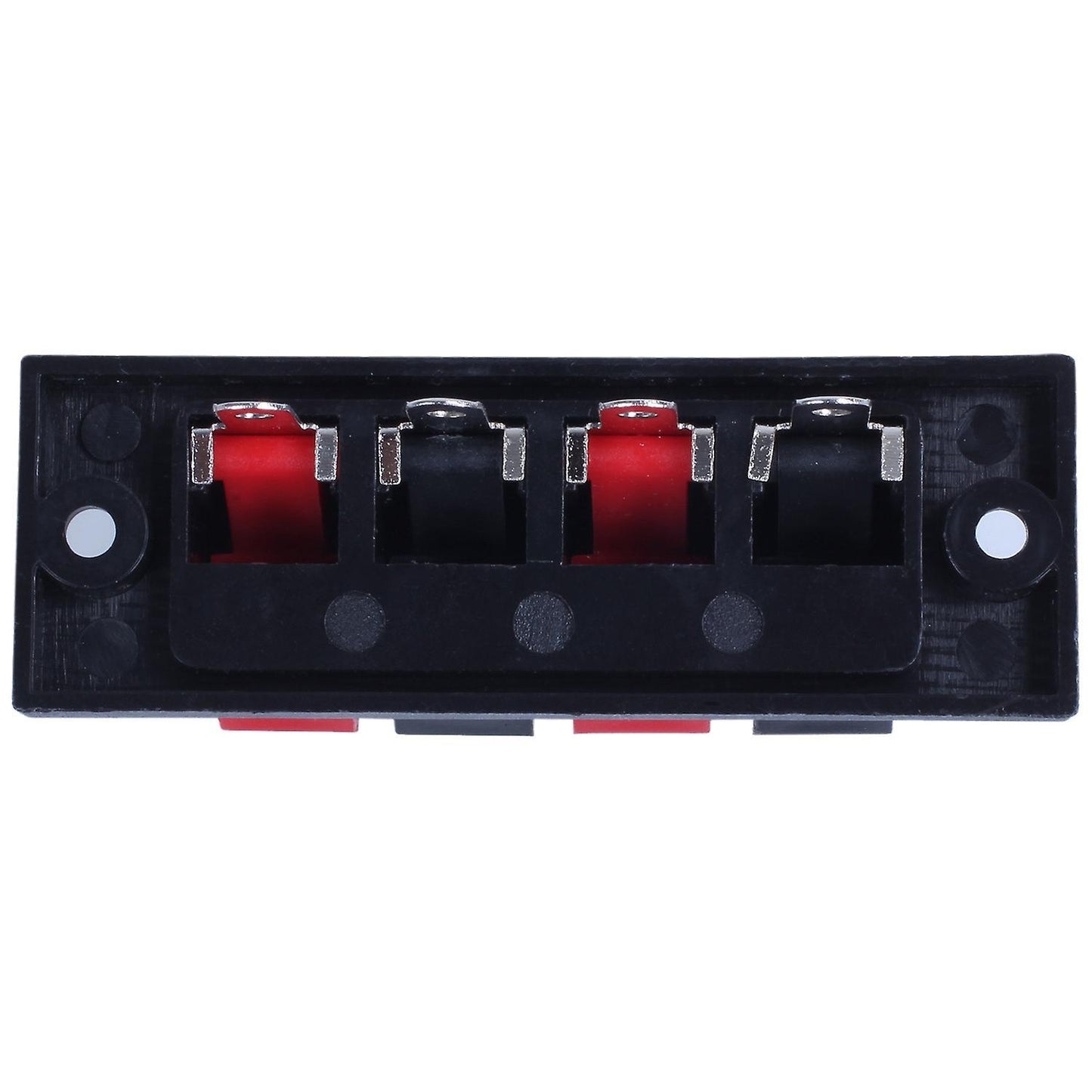 4-way Amp Speaker Terminal Plate Strip Push Release Connector Block