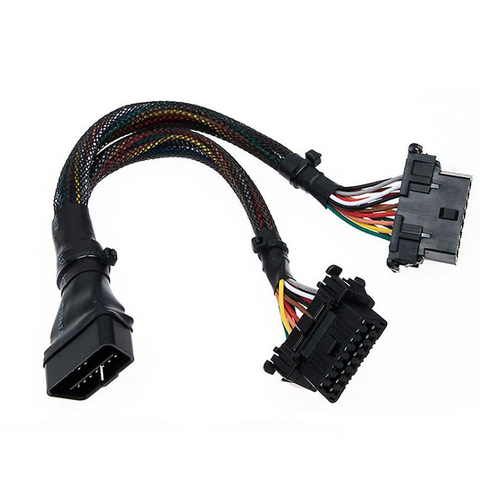 1x Male and 2x Female Extension Cable Adapter (1ft/30cm) (1pack)