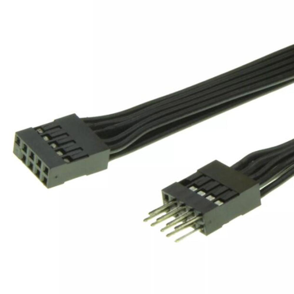 Mainboard 9pin Usb 2.0 Male to Female Extension Cable 30cm, 2 Pack