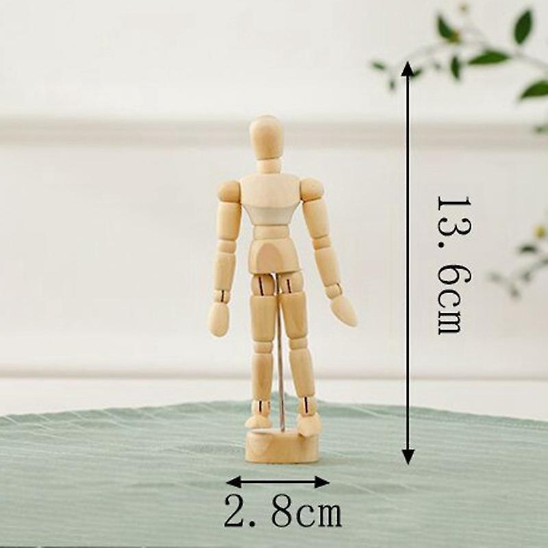 Adjustable Wooden Doll Ornaments Creative Ornaments Home -mini