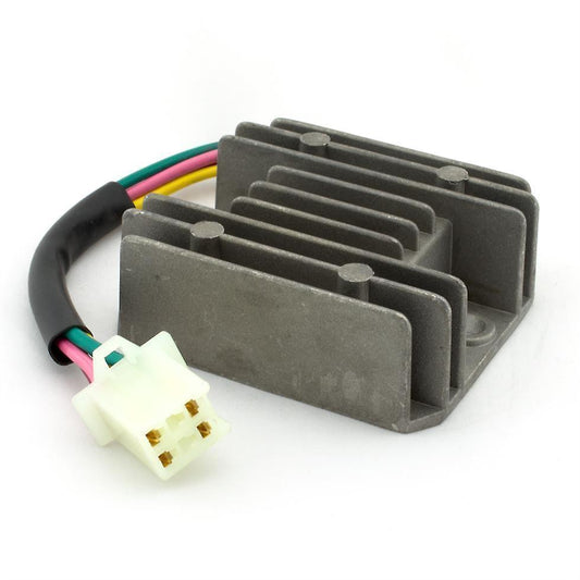 4 Wire Full Black Motorcycle Regulator Rectifier 12v Dc Bike Quad