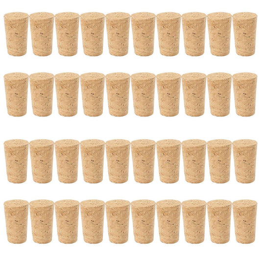 40pcs/lot Natural Wood Corks Cone Type Corks Plug Sealing Cap