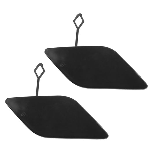 2x Front Bumper Tow Hook Cover Cap for Mercedes E-class W212 Black