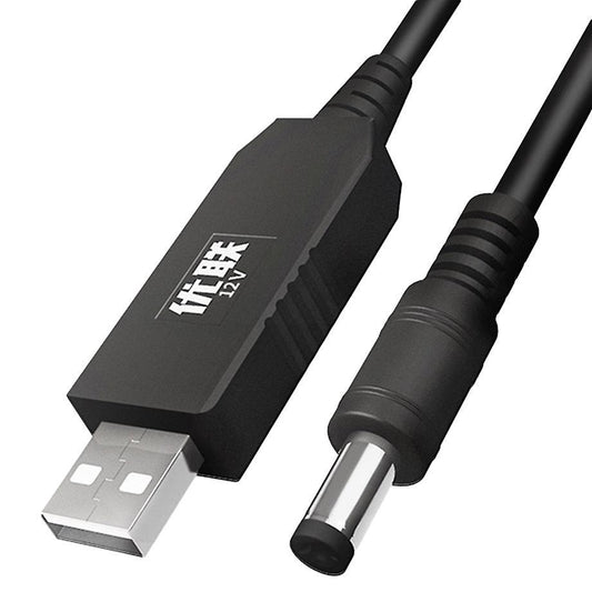 Unnlink 1m Dc 5v to 12v 0.8-1a Usb to Dc 5.5x2.1mm Cable