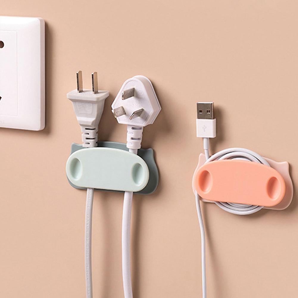 Cartoon Multifunctional Plug Hook Punch-free Hooks Wire Fixing Frame