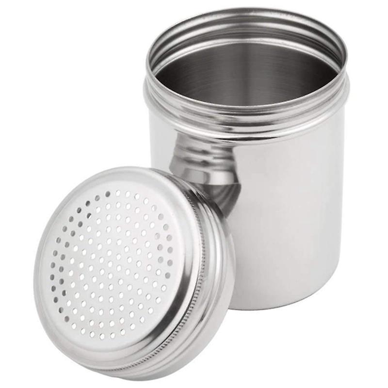 (set Of 2) Dredge Shakers 10 Oz, Stainless Steel Spice Shakers Baking