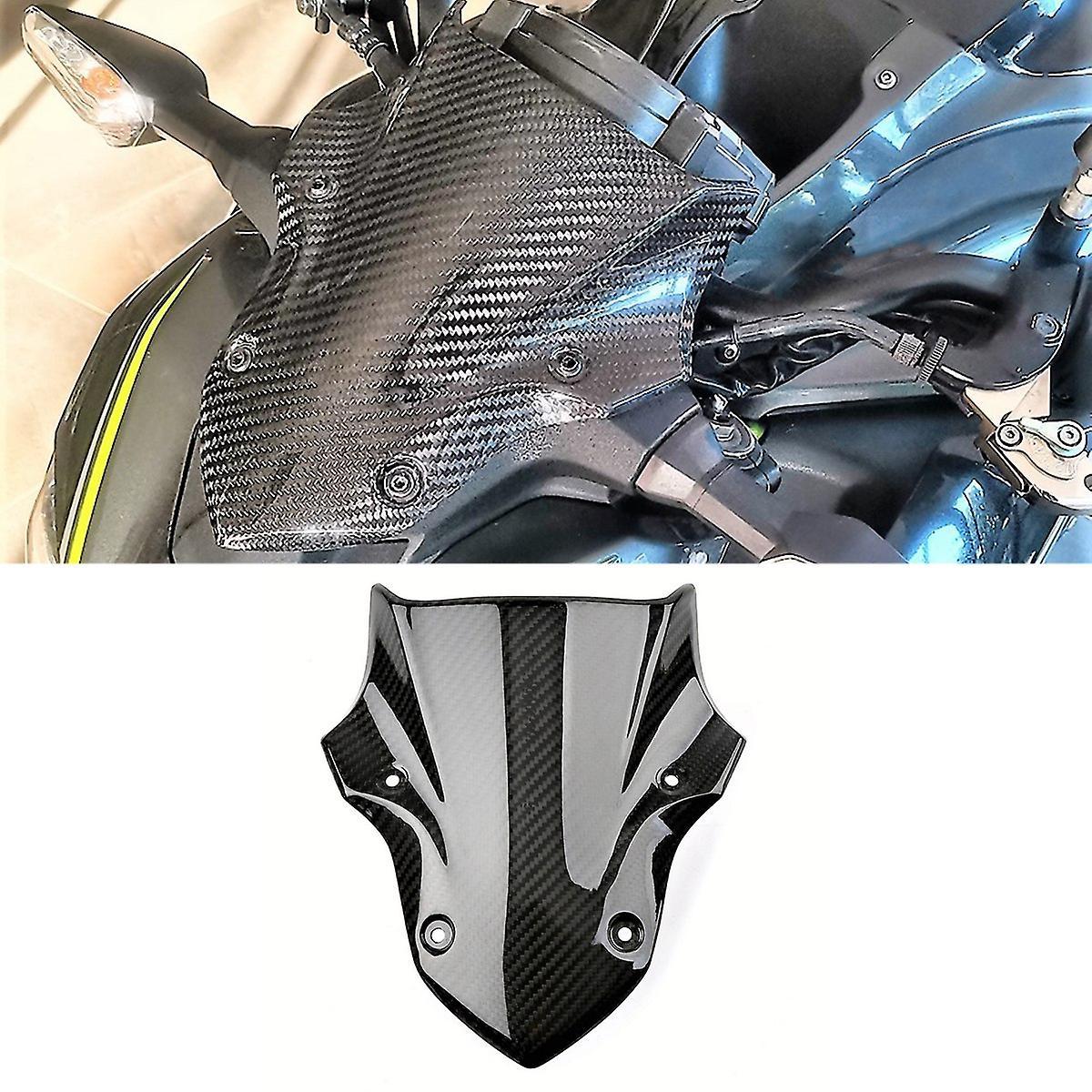 Real Carbon Fiber Windshield Windscreen for Kawasaki Z900 2017-2019