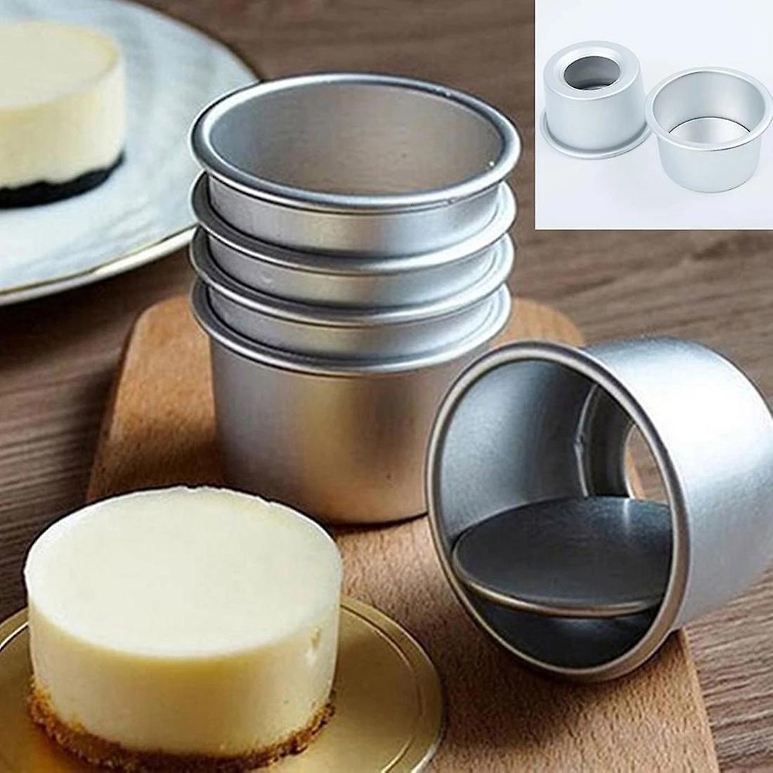 5pcs Set Mini Cake Baking Mold with Removable Bottom Helps