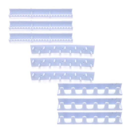 9pcs Jewelry Storage Hooks Adhesive Paste Hanger Rack Ornaments